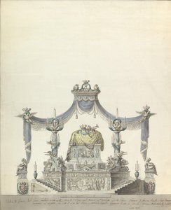 Catafalco de la Emperatriz Catalina la Grande de Rusia Vista Lateral