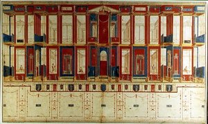 Decoraciones murales pompeianas de Vincenzo Brenna