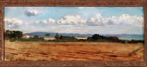 Paisaje con nubes en Castiglioncello de Vincenzo Cabianca