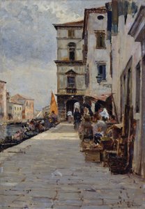 Mercado de Chioggia de Vincenzo Caprile