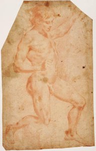 Joven desnudo masculino arrodillado a la derecha de Vincenzo Dandini