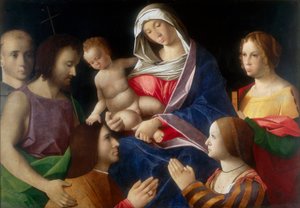 Madonna con Niño y Santos