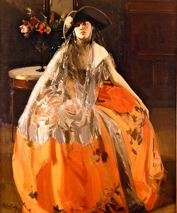 Retrato de una mujer de Virgilio Constantini