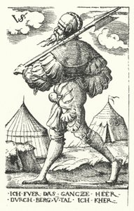 Landsknecht de Virgilius the elder Solis
