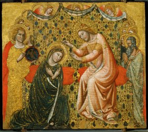 Coronación de la Virgen ... de Vitale da Bologna