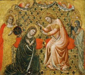 La Coronación de la Virgen, 1340-1344 de Vitale da Bologna