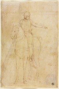 Figura armada a caballo, c. 1450