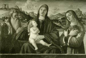 Carpaccio - María con el Niño y dos santos, Ident. nº 14 de Vittore Carpaccio
