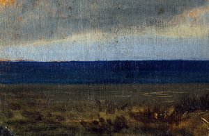 Cielo azul sobre el mar, de Vittorio Avondo (1836-1910) de Vittorio Avondo