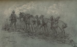 Estudio a tiza por Vittorio Guaccimanni, c1900 de Vittorio Guaccimanni