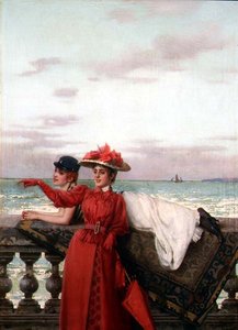 Soñadores (uno de un par) de Vittorio Matteo Corcos
