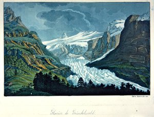 Glaciar de Grindelwald, ilustración de 
