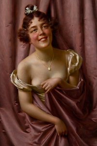 Dama de púrpura (óleo sobre lienzo)