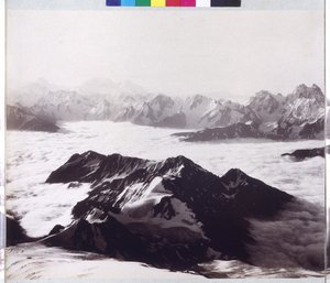 Radiografía panorámica desde el pico del monte Elbrus de Vittorio Sella