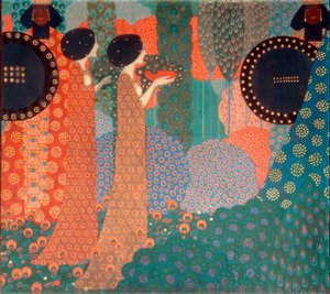 Las princesas y los guerreros de Vittorio Zecchin