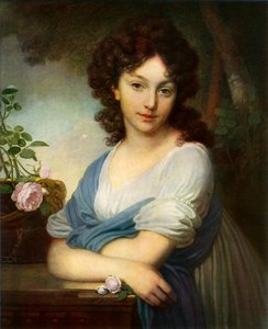 Retrato de Yelena Alexandrovna Naryshkina, 1799, 1965 de Vladimir Borovikovsky