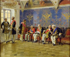 Esperando una audiencia, 1904 de Vladimir Egorovic Makovsky