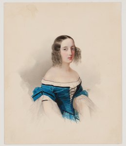 Retrato de la Gran Duquesa María Nikolaievna, 1838 de Vladimir Ivanovich Hau