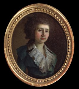 Retrato del escritor Vassily V. Kapnist (1757 o 1758-1823). (Retrato del autor Vasily V. Kapnist). Pintura de Vladimir Lukich Borovikovsky (ou Borovikovsky) (1757-1825). Huile sur toile de Vladimir Lukich Borovikovsky