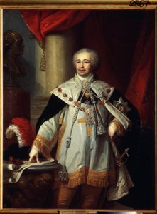 ""Retrato del político y vicecanciller ruso Alexander Kurakin (Kurakin) (1752-1818)"" Pintura de Vladimir Borovikovsky (Borovikovski) (1757-1825) 1799 Museo Estatal Ruso, San Petersburgo de Vladimir Lukich Borovikovsky