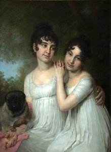 Retrato de las condesas E.A. y A.A. Kurakin, 1802 de Vladimir Lukich Borovikovsky