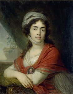 Retrato de María Marfa Dmitrievna Dunina, de soltera Norova, 1799 de Vladimir Lukich Borovikovsky