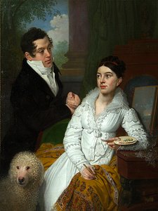 Retrato de la princesa Alexandra Gregorievna (nee Kusheleva, y el príncipe Aleksey Alexandrovich Lobanov Rostovsky (Alexis Alexandrovitch Lobanov-Rostovski de Vladimir Lukich Borovikovsky