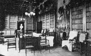 La biblioteca, Abbotswood, 1923 de WA Mansell and Co
