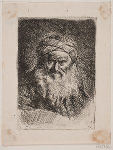 Viejo con turbante de W.A. Müller