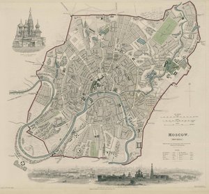 Mapa de Moscú, 1836