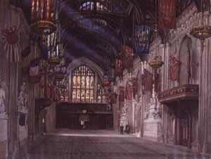 Interior del Guildhall de W.D. Radcliffe Beresford
