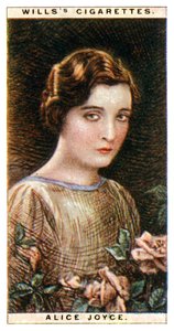 Alice Joyce 1890-1955, actriz estadounidense, 1928 de WD and HO Wills