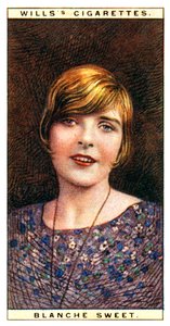Blanche Sweet 1896-1986, actriz estadounidense, 1928 de WD and HO Wills