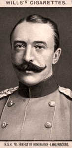 H.S.H, PR. Ernesto de Hohenlohe-Langenbourg, 1908