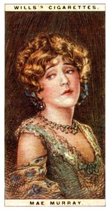 Mae Murray 1889-1965, actriz estadounidense, 1928 de WD and HO Wills