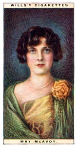 May McAvoy 1899-1984, actriz estadounidense, 1928 de WD and HO Wills