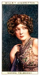 Norma Talmadge 1893-1957, actriz estadounidense, 1928 de WD and HO Wills