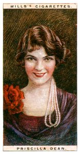 Priscilla Dean 1896-1987, actriz americana, 1928 de WD and HO Wills