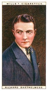 Richard Barthelmess 1895-1963, estrella de cine estadounidense, 1928 de WD and HO Wills