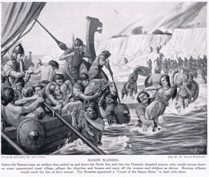 Invasores sajones, ilustración de 