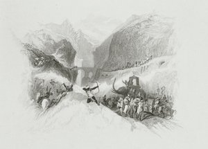 Aníbal (247-183 a.C.) cruzando los Alpes de W.R. Smith