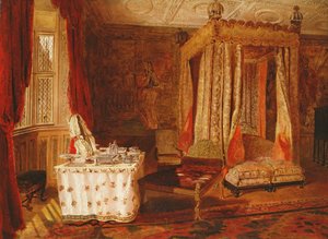 Interior de un dormitorio en Knole, Kent de W.S.P. Henderson