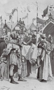 Los Humores de la Feria de Stourbridge en los Viejos Tiempos (litografía) de W.S. Stacey