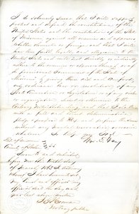 Juramento de lealtad de Wm. T. Gay de Missouri, Condado de St. Louis de W.T. Gay