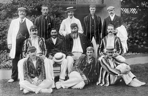 Caballeros XI para el partido contra Jugadores en el Lords Cricket Ground, Londres, 1899
