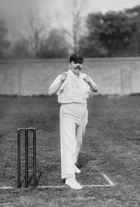 Johnny Briggs, jugador de críquet de Lancashire e Inglaterra, c1899