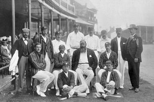 El equipo de cricket de prueba de Inglaterra en Nottingham, Nottinghamshire, 1899