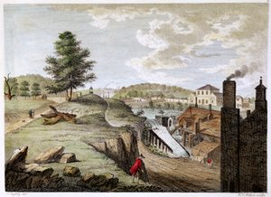 Molino de latón de Greenfield cerca de Holywell, Flintshire, Gales, 1792 de W. C. Wilson