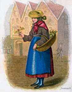 Mujer danesa vendiendo flores, 1809