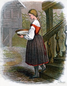Chica de Granja Noruega de W. Dickes